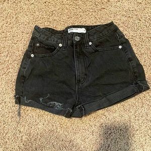 I’m selling black garage jean shorts